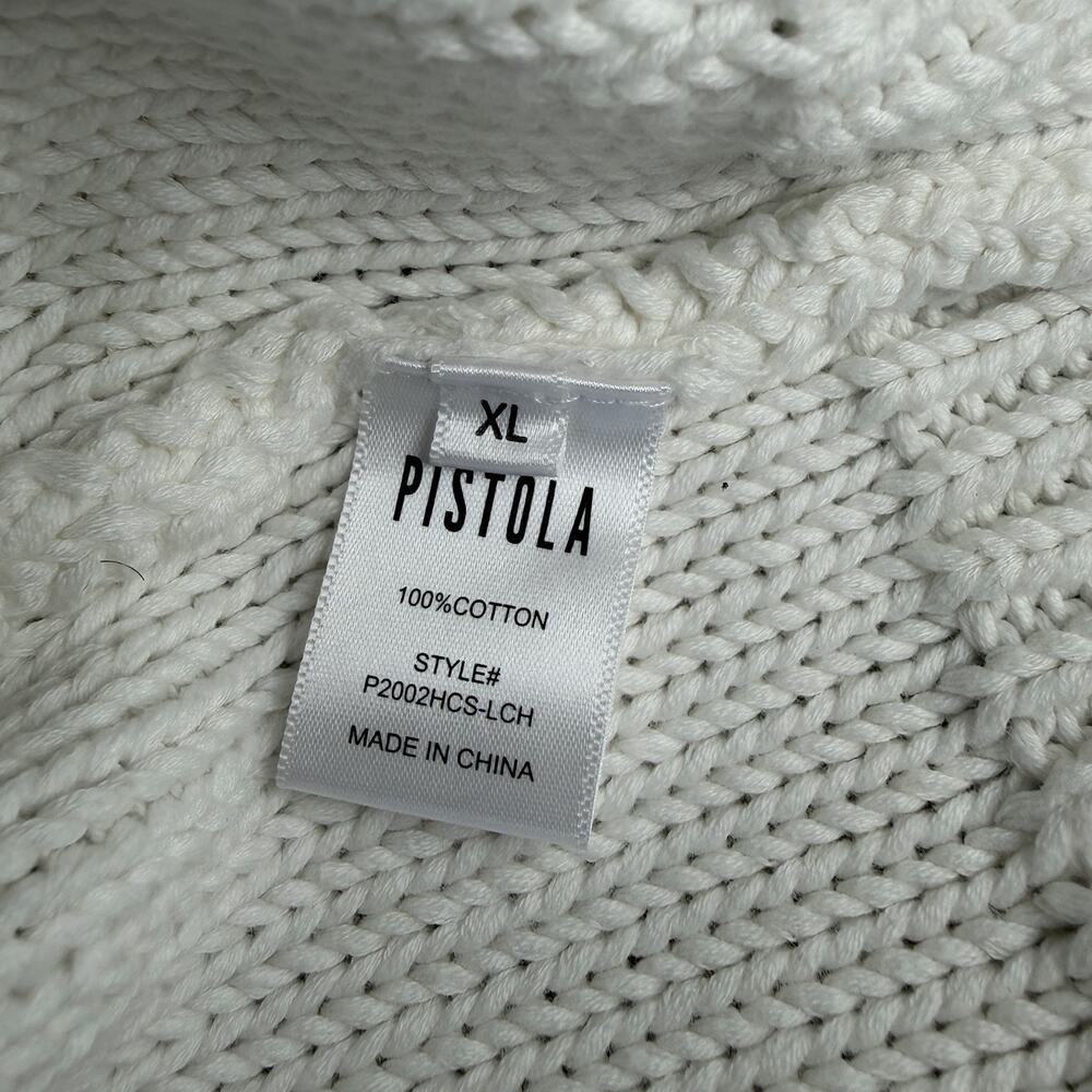 Pistola Revolve Pullover Cable Knit Oversized Sweater Vest Size XL - Picture 5 of 6